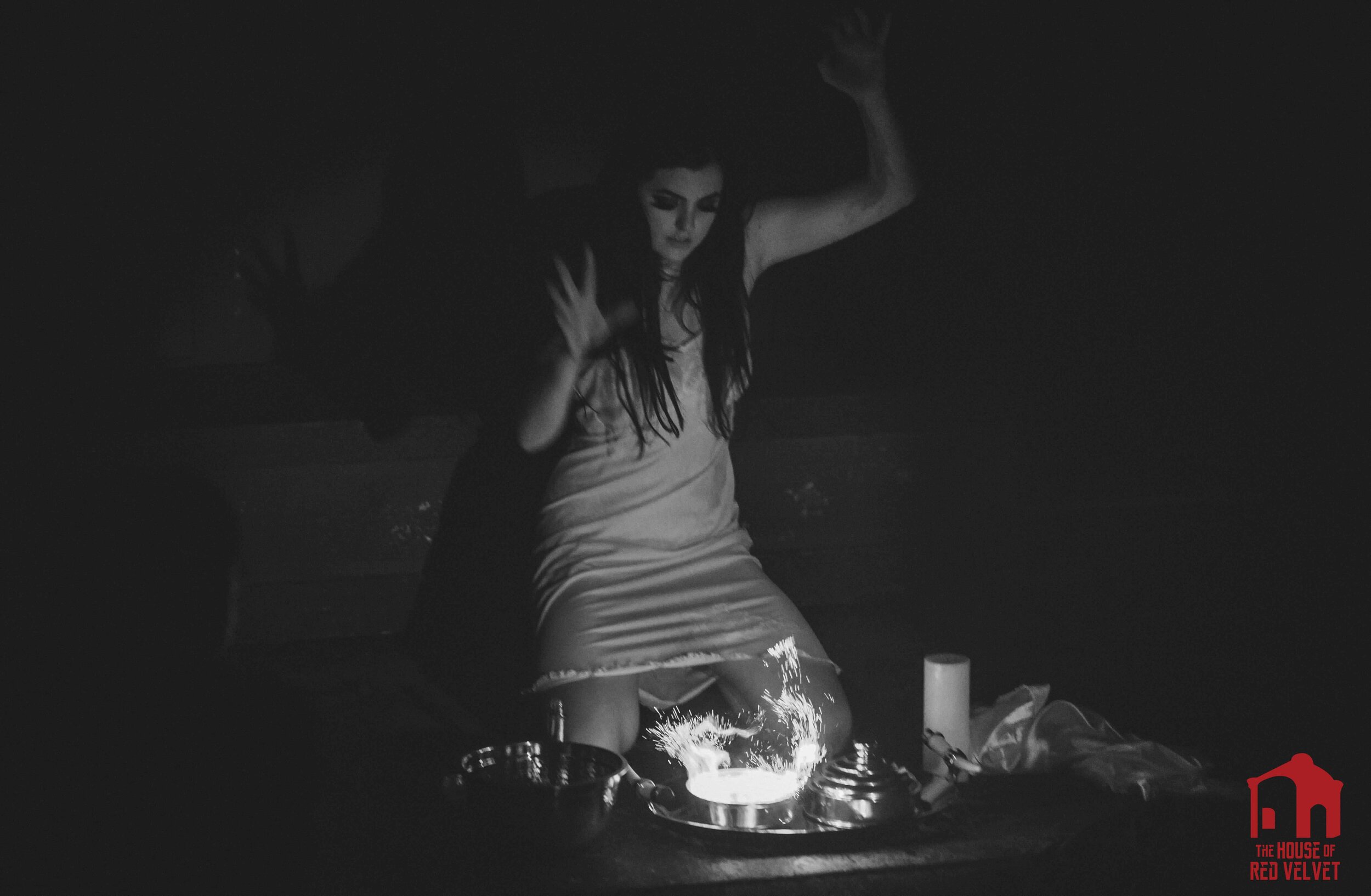 The House of Red Velvet. Euphoric dark art and surreal theater.