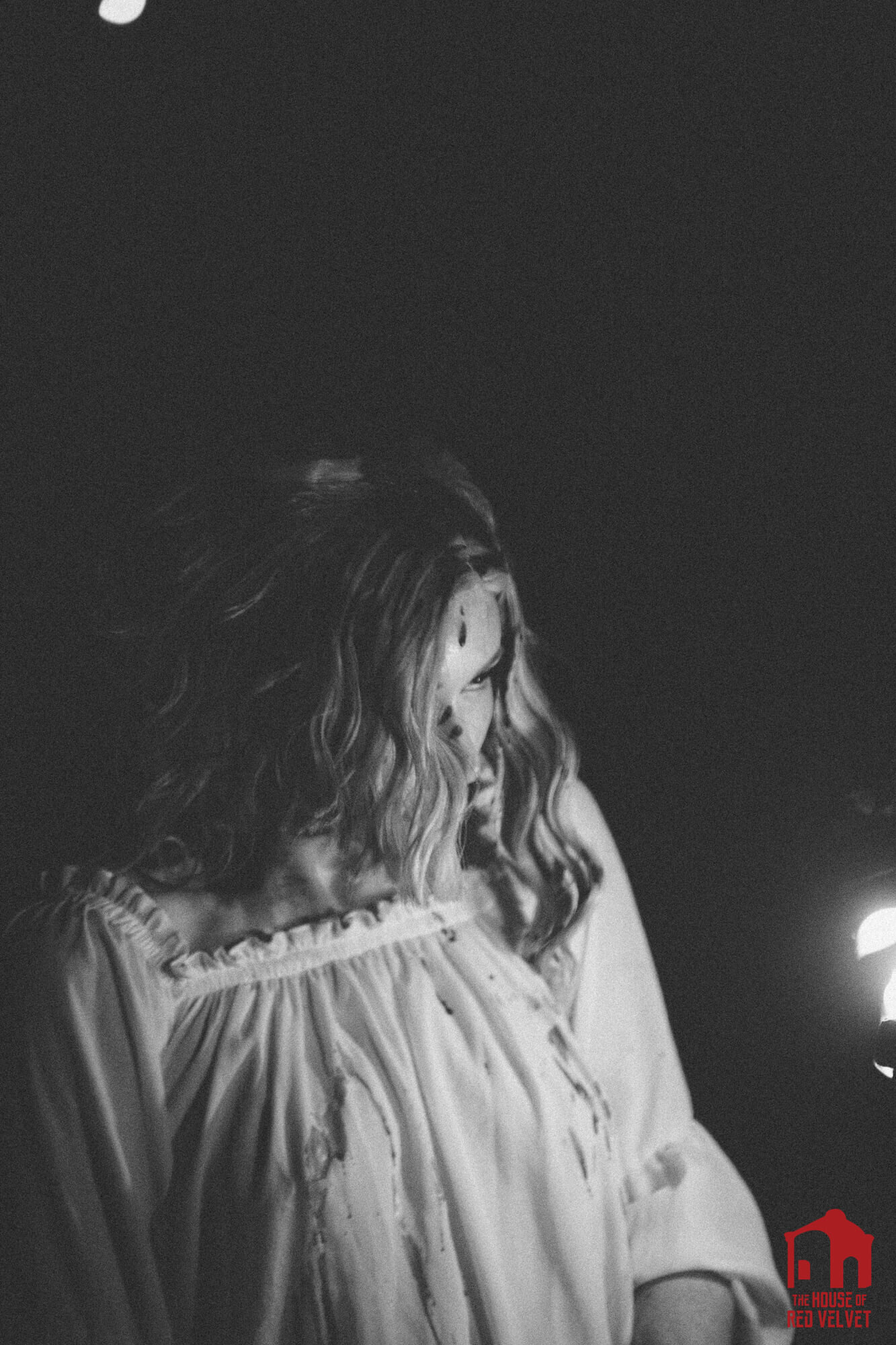 The House of Red Velvet Dark art Photography. Black and White art.
